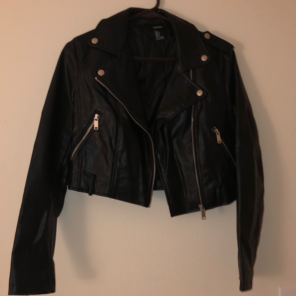 Forever 21 leather mini jacket size small. $14